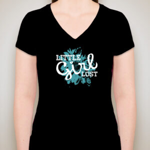 Women’s Little Girl Lost V-neck Black